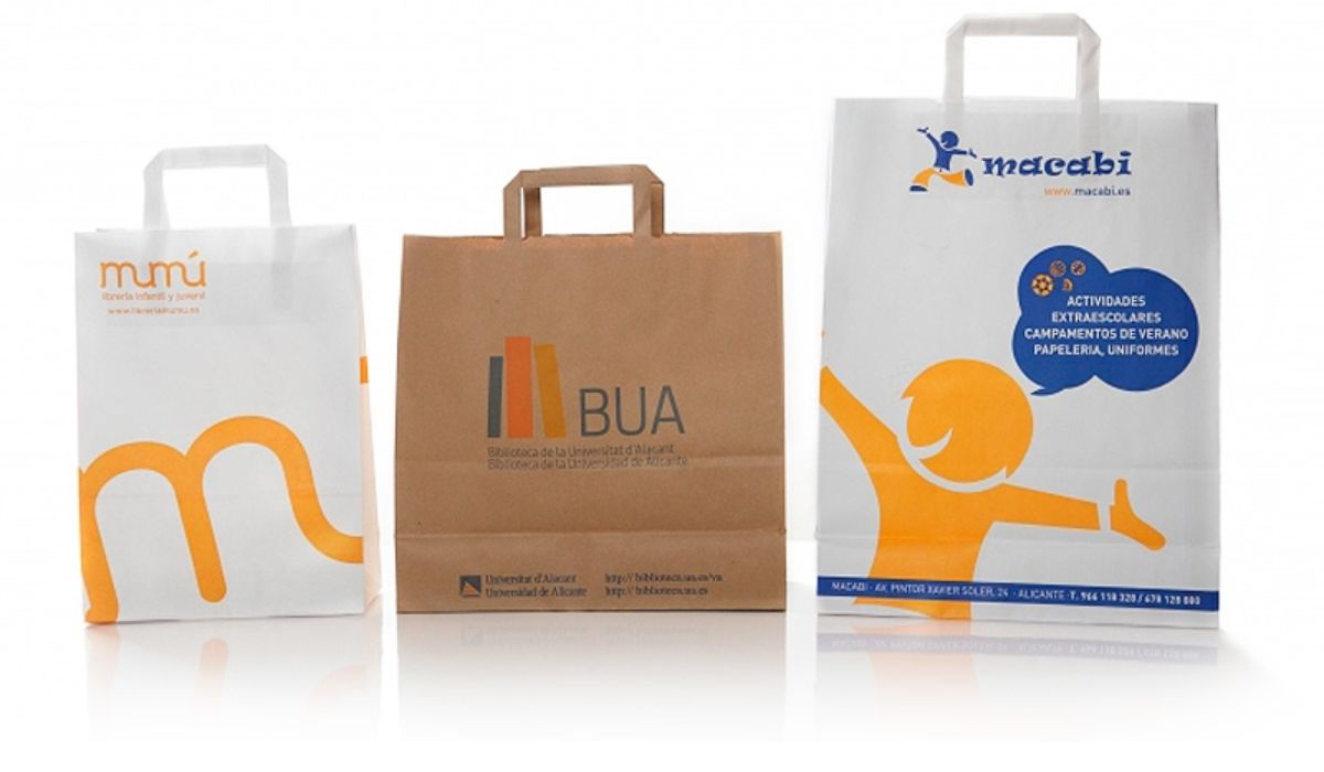 Bolsas de papel kraft para comercios